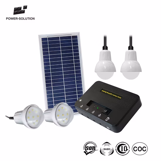 8-Watt-Solarbeleuchtungssets mit 4 LED-Lampen